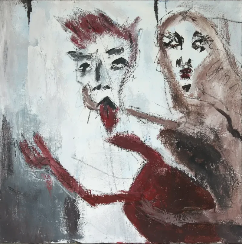 Histamine man, an oil painting