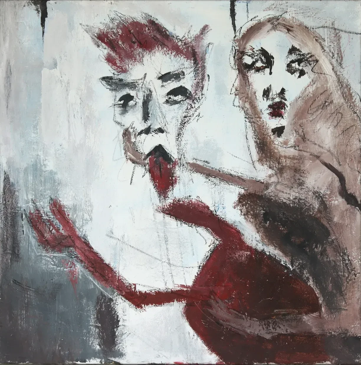 Histamine man, the complete oil painting